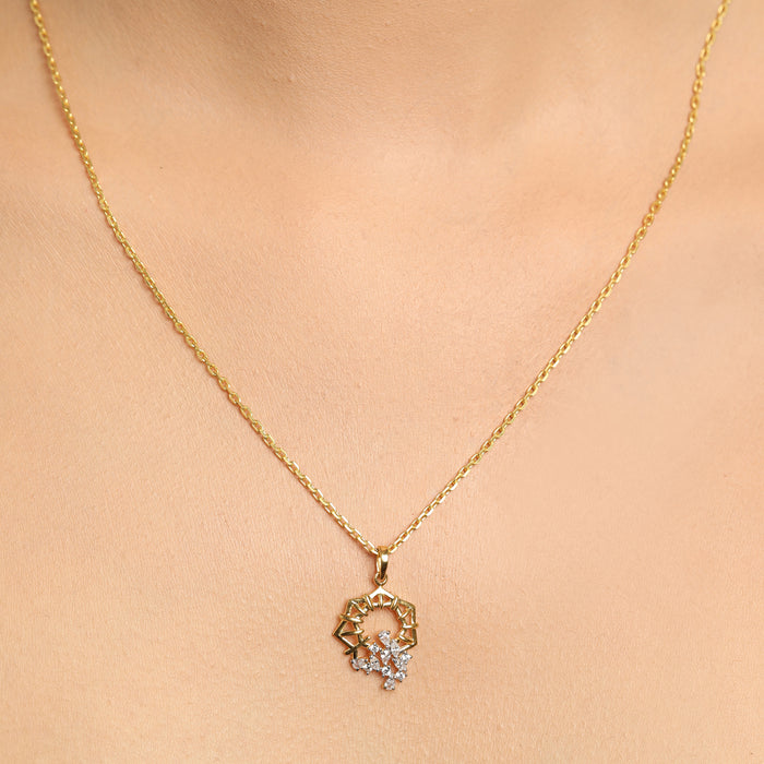CLARA 925 Sterling Silver Alba Pendant Chain Necklace