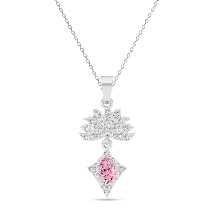Silver Alessia Pendant with Chain
