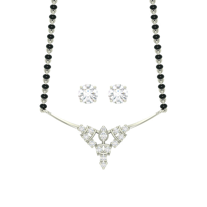 Silver Alice Mangalsutra Jewellery Set