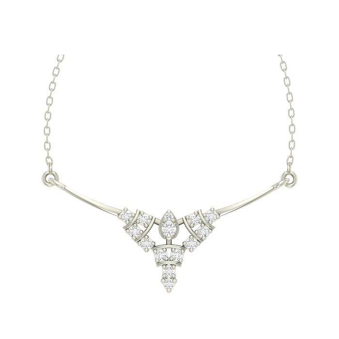 Silver Alice Pendant Chain Necklace
