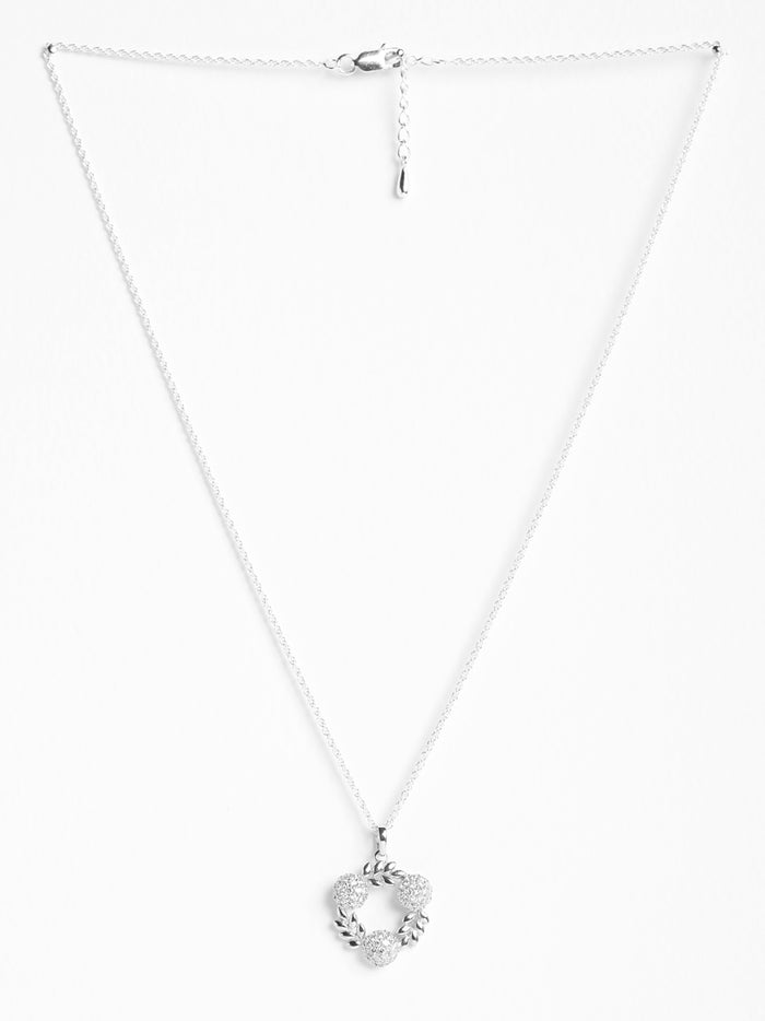 CLARA 925 Sterling Silver Alma Pendant Chain Necklace