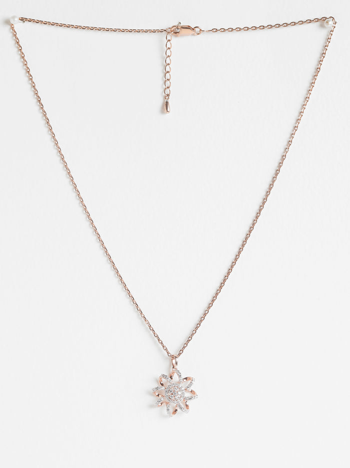 CLARA 925 Sterling Silver Anna Pendant Chain Necklace