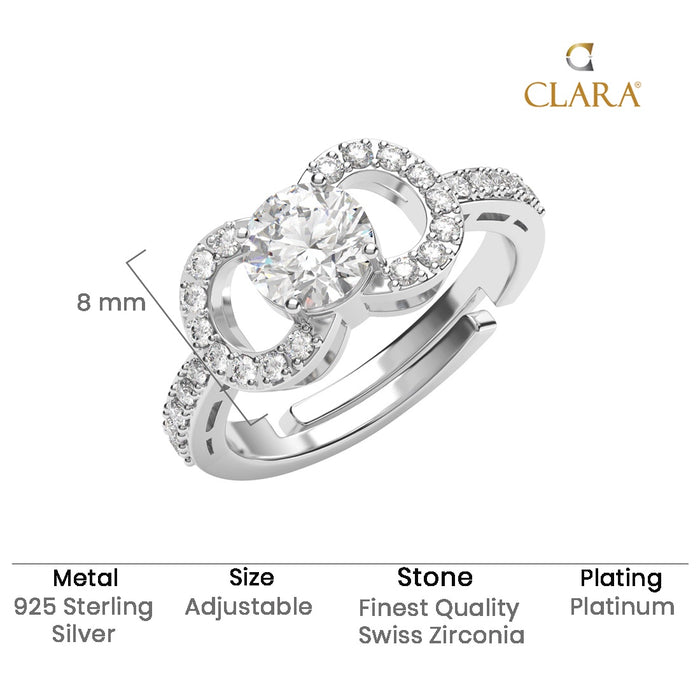 Silver Anya Solitaire Promise Ring