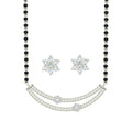 Silver Ava Mangalsutra Jewellery Set