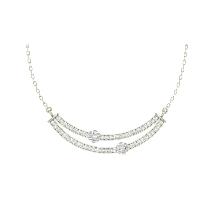 Silver Ava Pendant Chain Necklace
