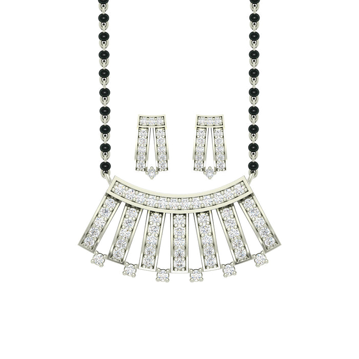 Silver Ayla Mangalsutra Jewellery Set