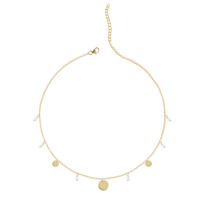 CLARA 925 Sterling Silver Azrah Charm Necklace Chain