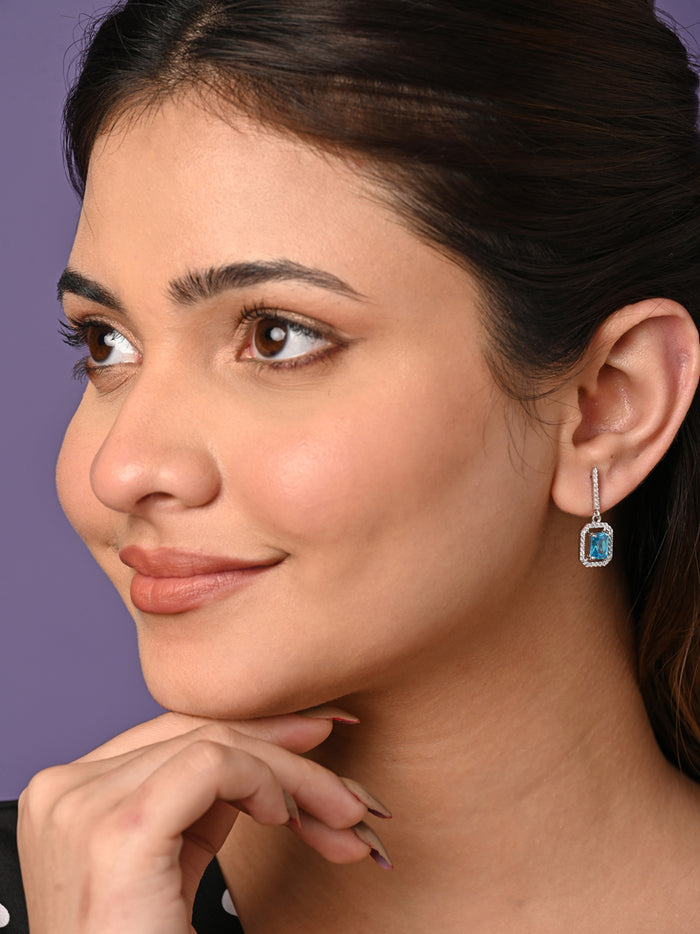 CLARA 925 Sterling Silver Azul Earrings