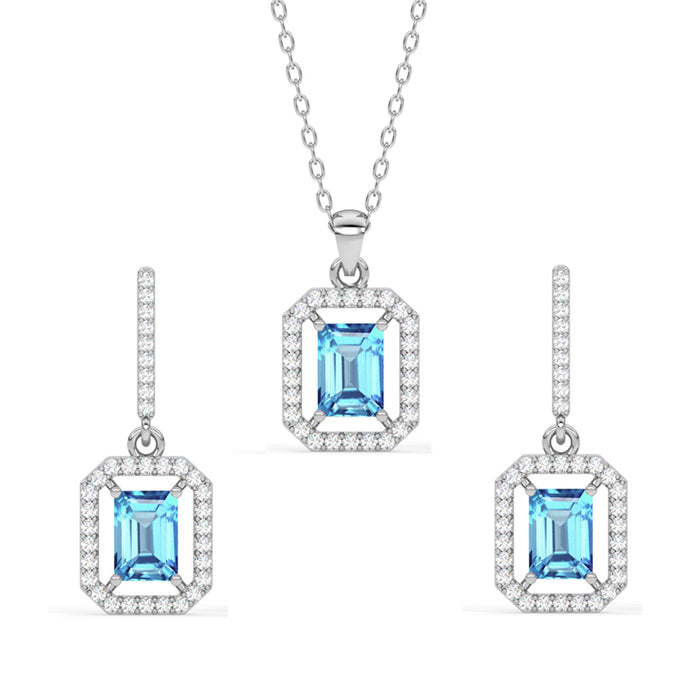 Silver Azul Jewellery Set