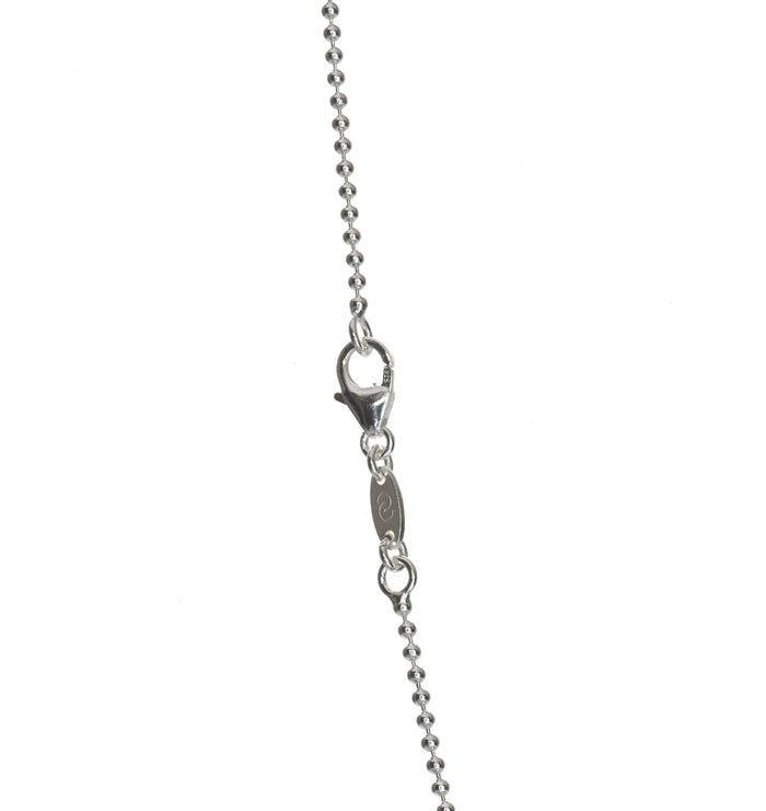 Clara Anti-Tarnish 92.5 Sterling Silver Ball Chain Necklace in 16 18 24 inches for Women & Girls