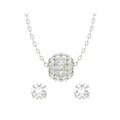 Silver Ball Jewellery Set