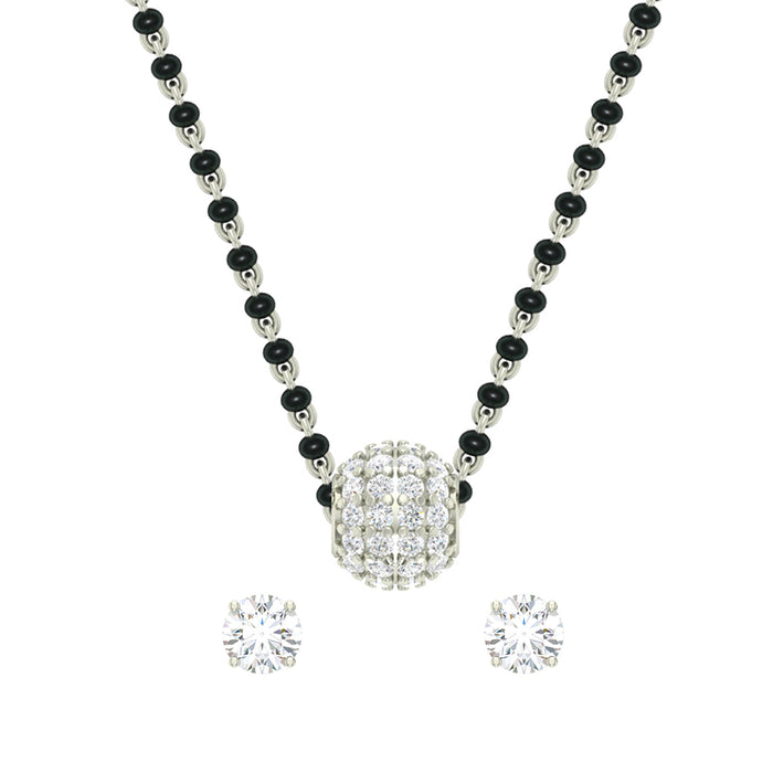 Silver Ball Mangalsutra Jewellery Set