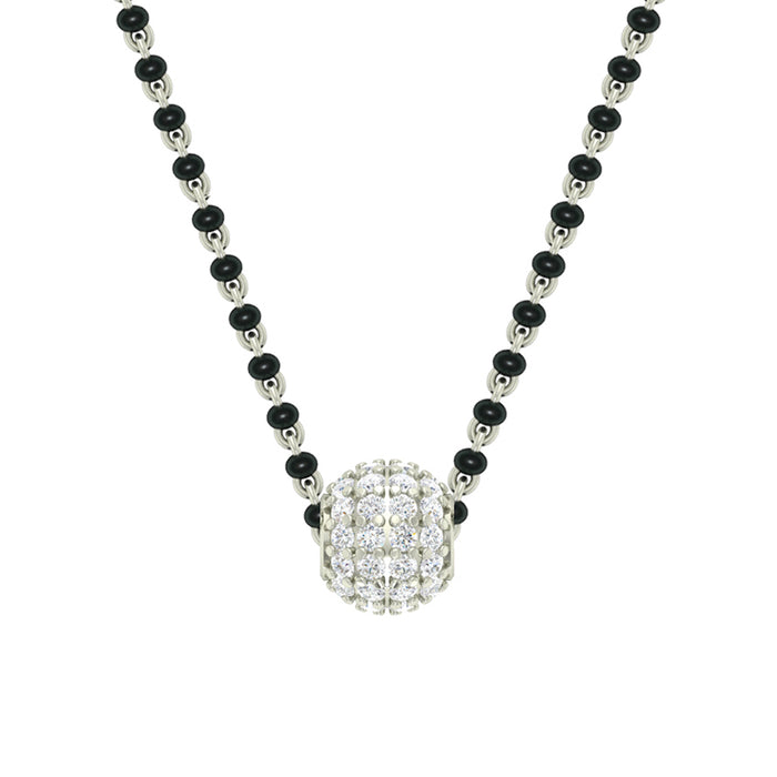 Silver Ball Mangalsutra