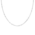 Silver Ball Men Chain Necklace in 24 inches