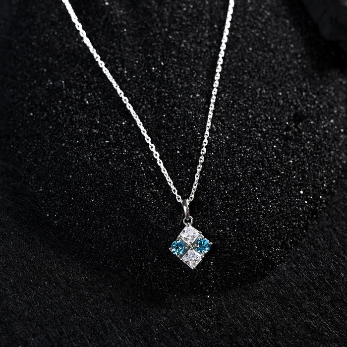 CLARA 925 Sterling Silver Belen Pendant Chain Necklace
