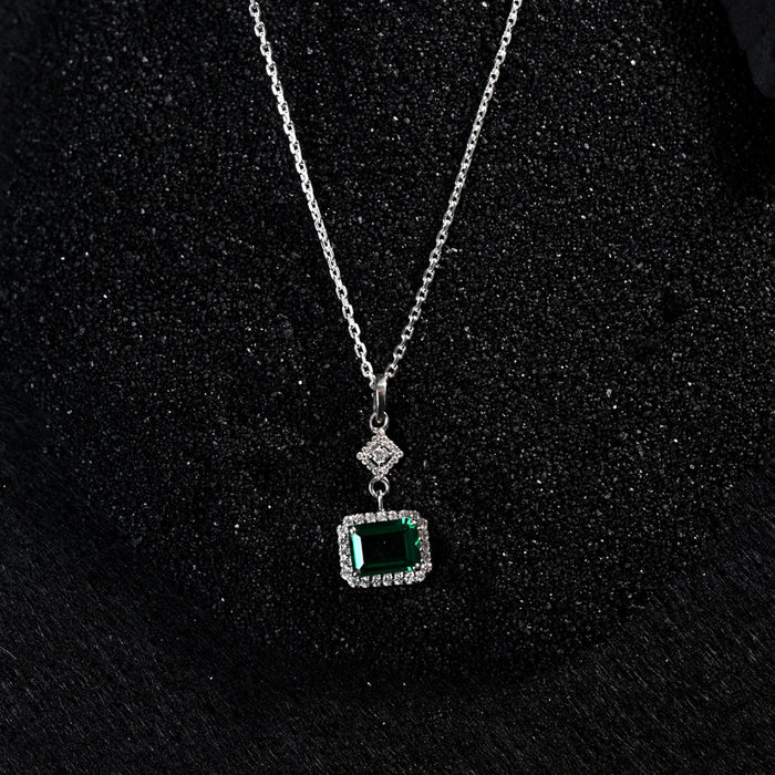 CLARA 925 Sterling Silver Bianca Pendant Chain Necklace