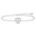 Silver Bianca Solitaire Adjustable Chain Bracelet
