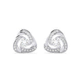 Silver Bianca Solitaire Stud Earrings