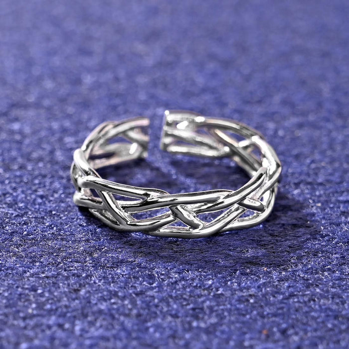 CLARA Pure 925 Sterling Silver Bold Finger Ring