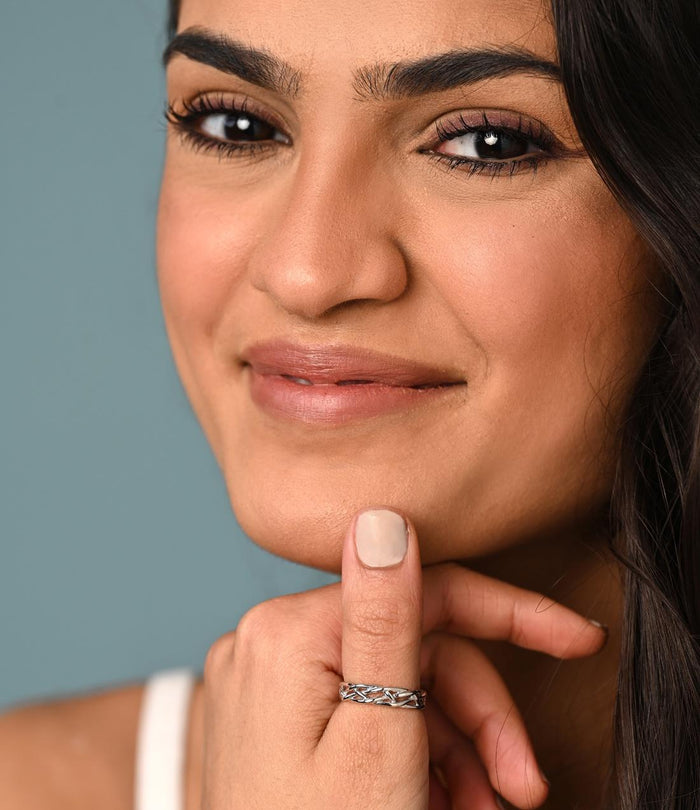 CLARA Pure 925 Sterling Silver Bold Finger Ring
