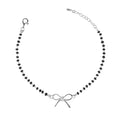 CLARA 925 Sterling Silver Bow Hand Mangalsutra Bracelet