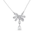Silver Bow Knot Pendant Chain