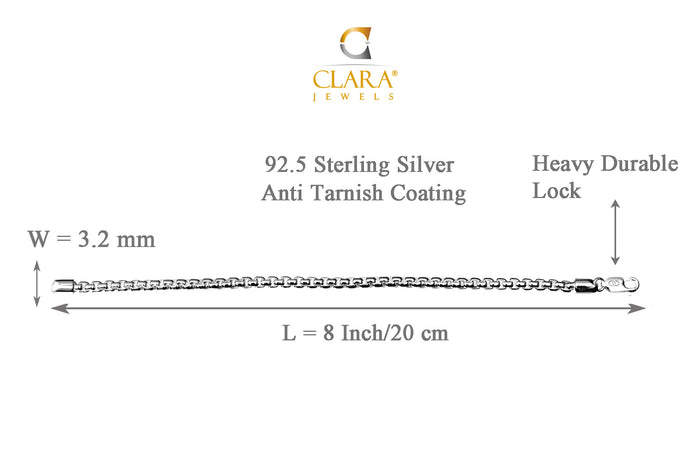 Silver Bracelet 8 inches