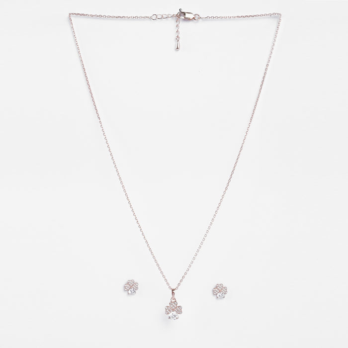 Silver Bunch of Hearts Jewellery Set