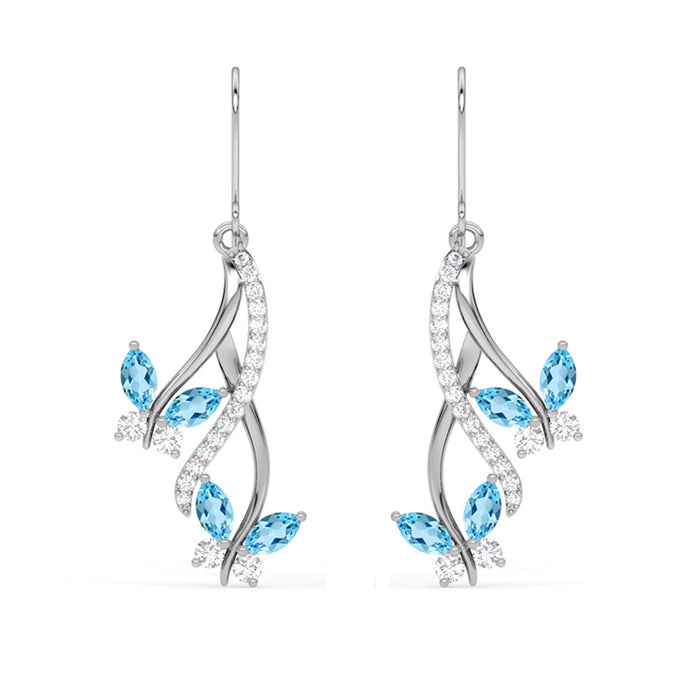 Silver Butterfly Earrings