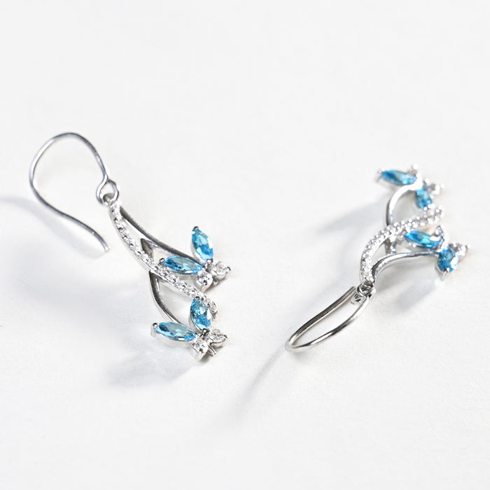 CLARA 925 Sterling Silver Butterfly Earrings