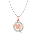 CLARA 925 Sterling Silver Butterfly Pendant Chain Necklace