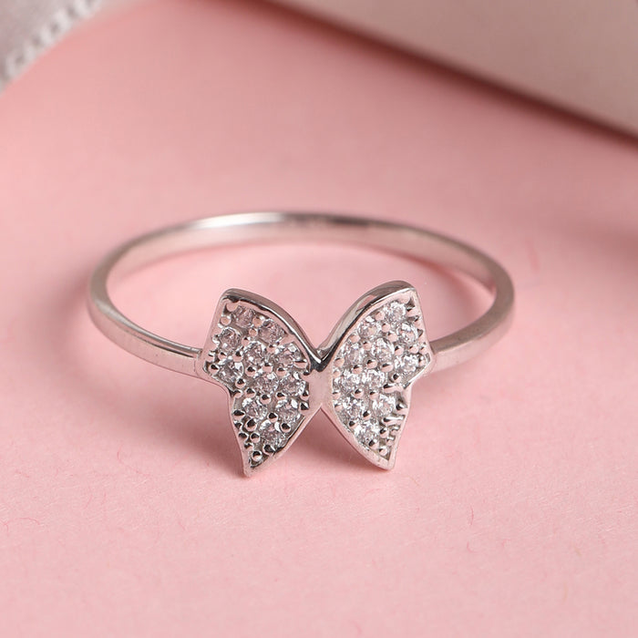 CLARA 925 Sterling Silver Butterfly Ring
