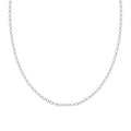 Silver Cable Men Chain Necklace in 24 inches