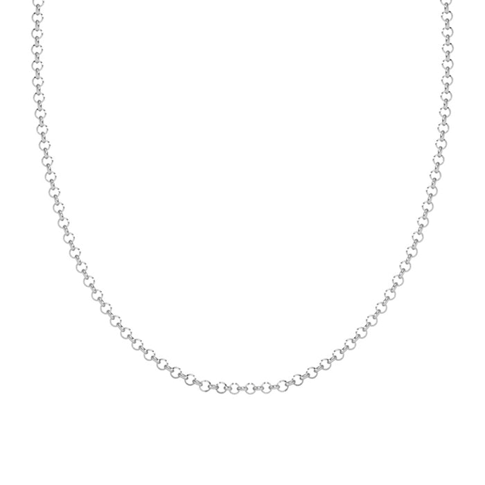 Silver Cable Men Chain Necklace in 24 inches