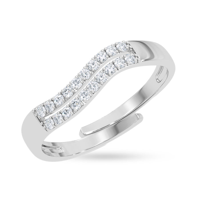 Silver Cannes Wave Ring