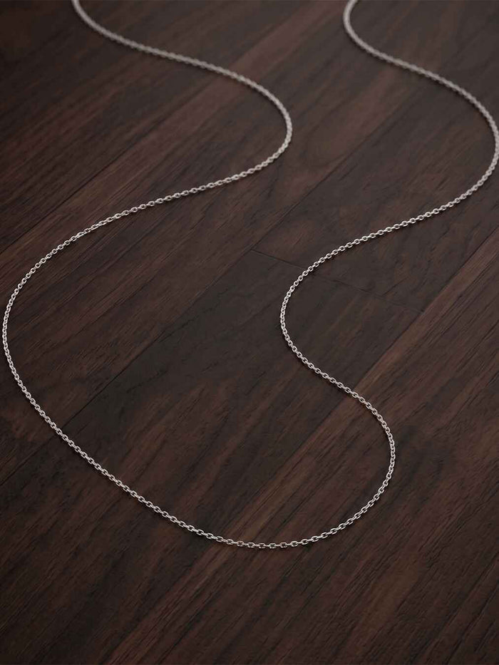 Silver Celeste Link Chain Necklace in 18 inches