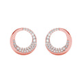 Silver Cerchio Stud Earrings