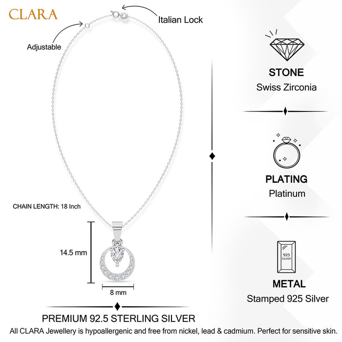 Silver Cielo Pendant with Chain