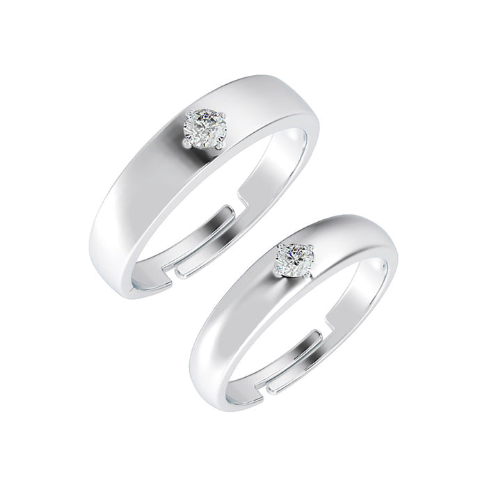 Silver Classic Couple Band