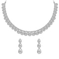Silver Classic Necklace Jewellery Set