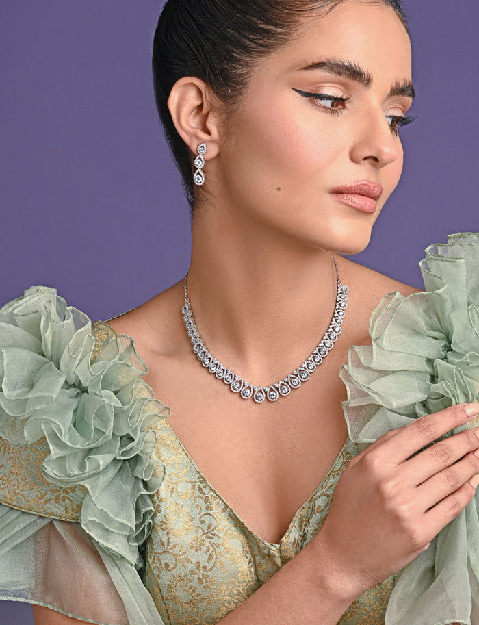 Clara 925 Sterling Silver Classic Necklace