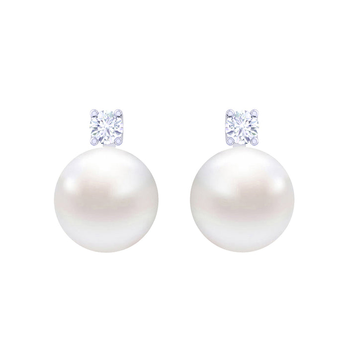 Silver Classic Pearl Earrings