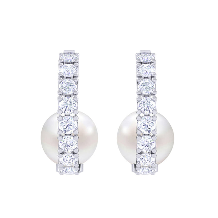 Silver Classic Pearl Earrings
