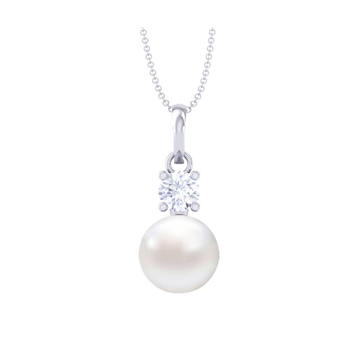 Silver Classic Pearl Pendant