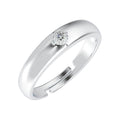 CLARA Pure 925 Sterling Silver Classic Adjustable Ring Gift for Women and Girls