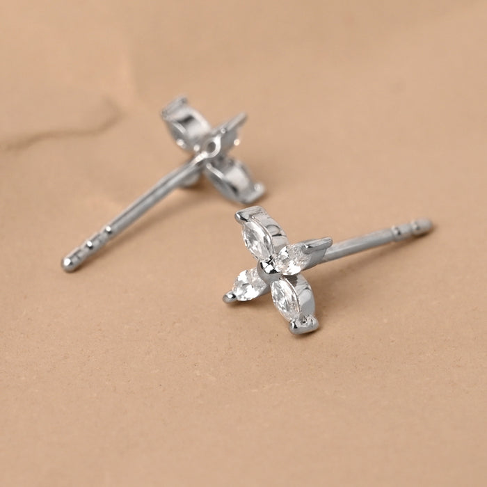 CLARA 925 Sterling Silver Classic Studs Earrings Gift for Kids Girls