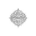 Silver Cluster Cocktail Ring