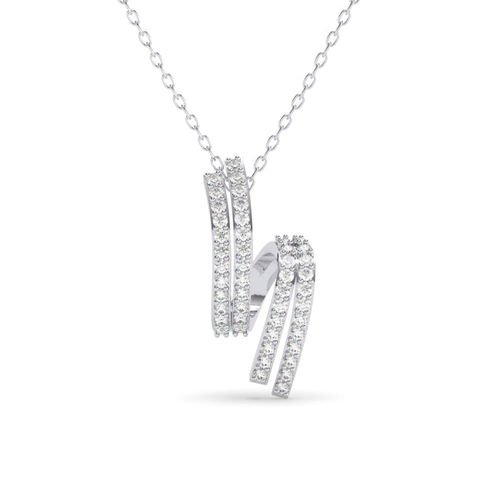 Silver Curl Pendant Chain
