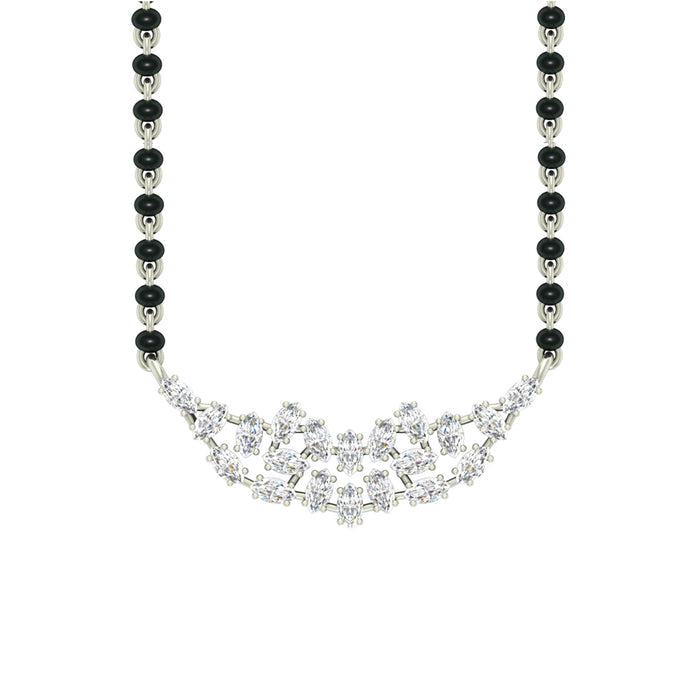 Silver Daisy Mangalsutra