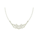 Silver Daisy Pendant Chain Necklace